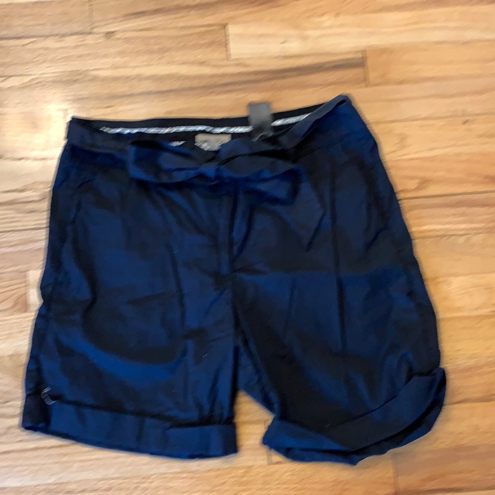 H&M black tie front shorts- size 14